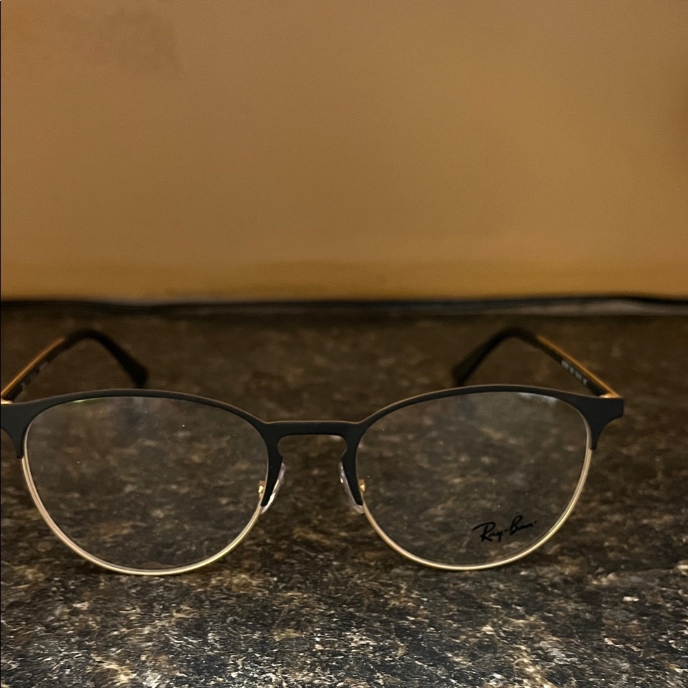 Ray-Ban Classic Black and Gold Glasses